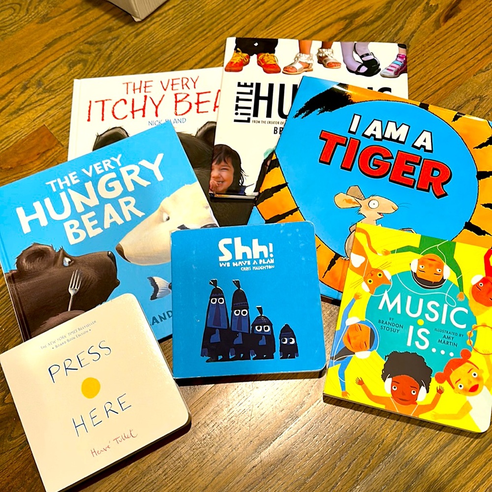 7 BOOK BUNDLE! Press Here, Music Is, Little Humans, £ more!